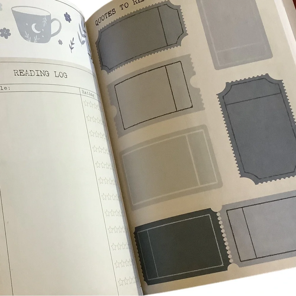 Reading Journal Planner New Hardback TBR - Picture 4 of 15